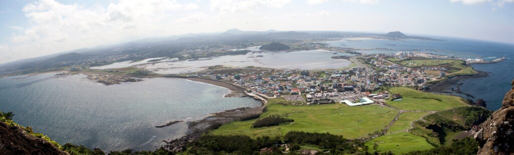 54282,Aerial view of Jeju Island, South Korea