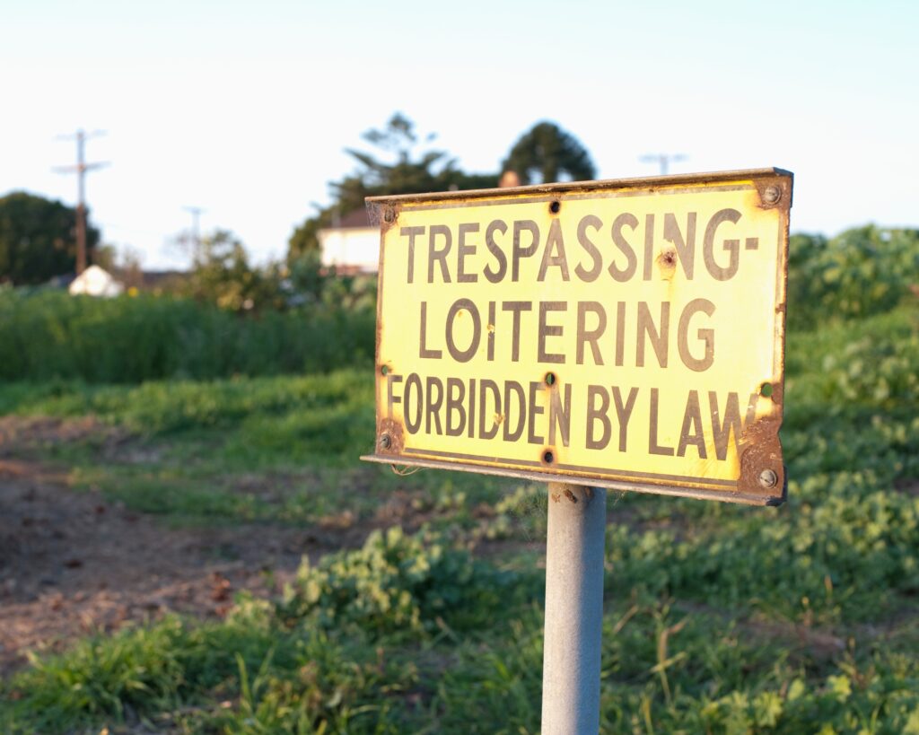 No Trespassing Sign